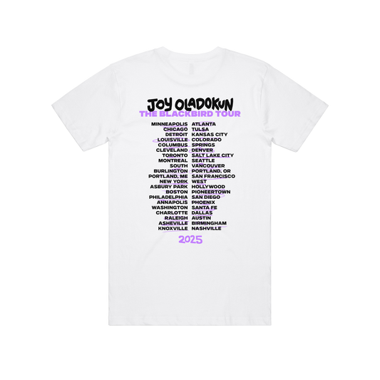 Black Bird Tour Tee (White)
