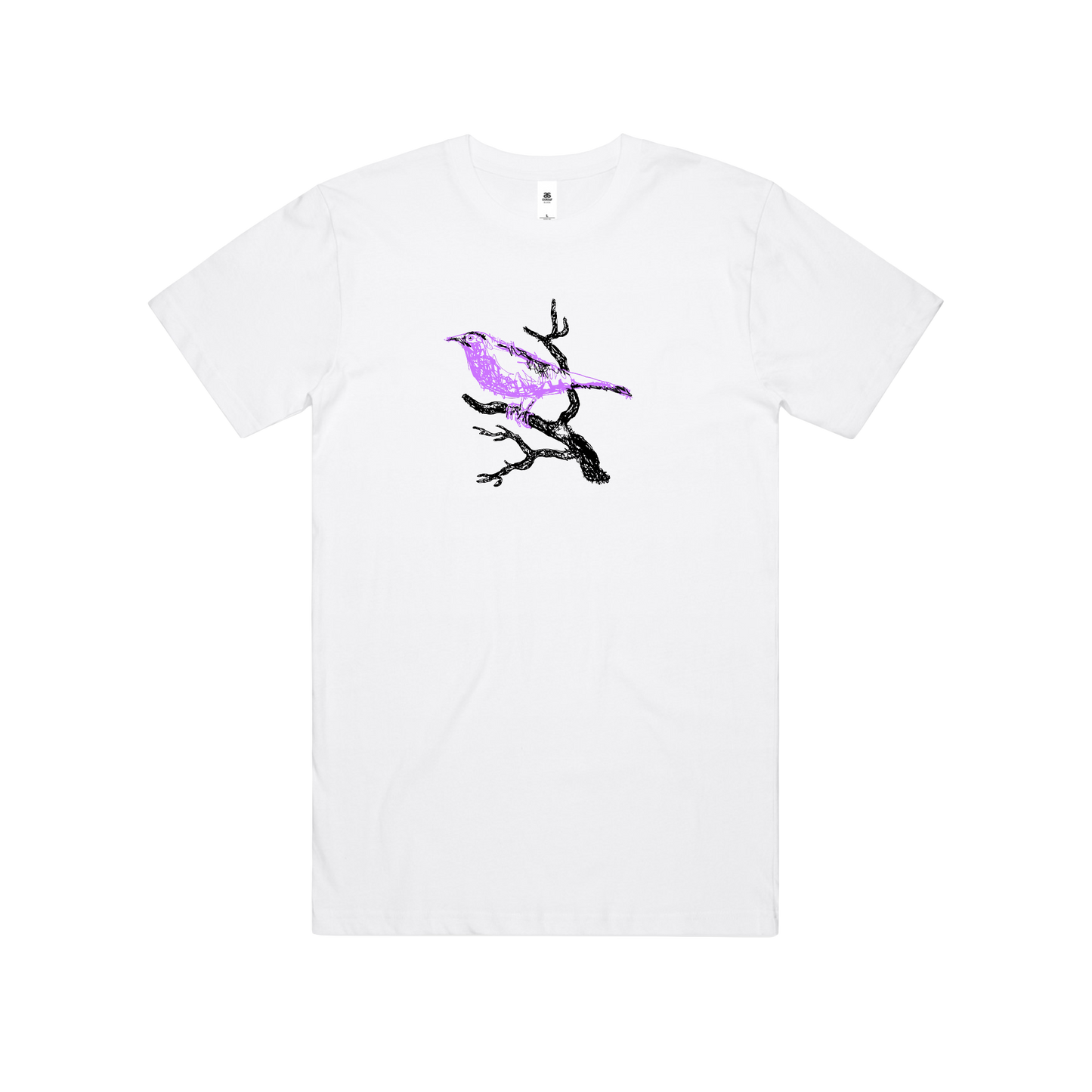 Black Bird Tour Tee (White)