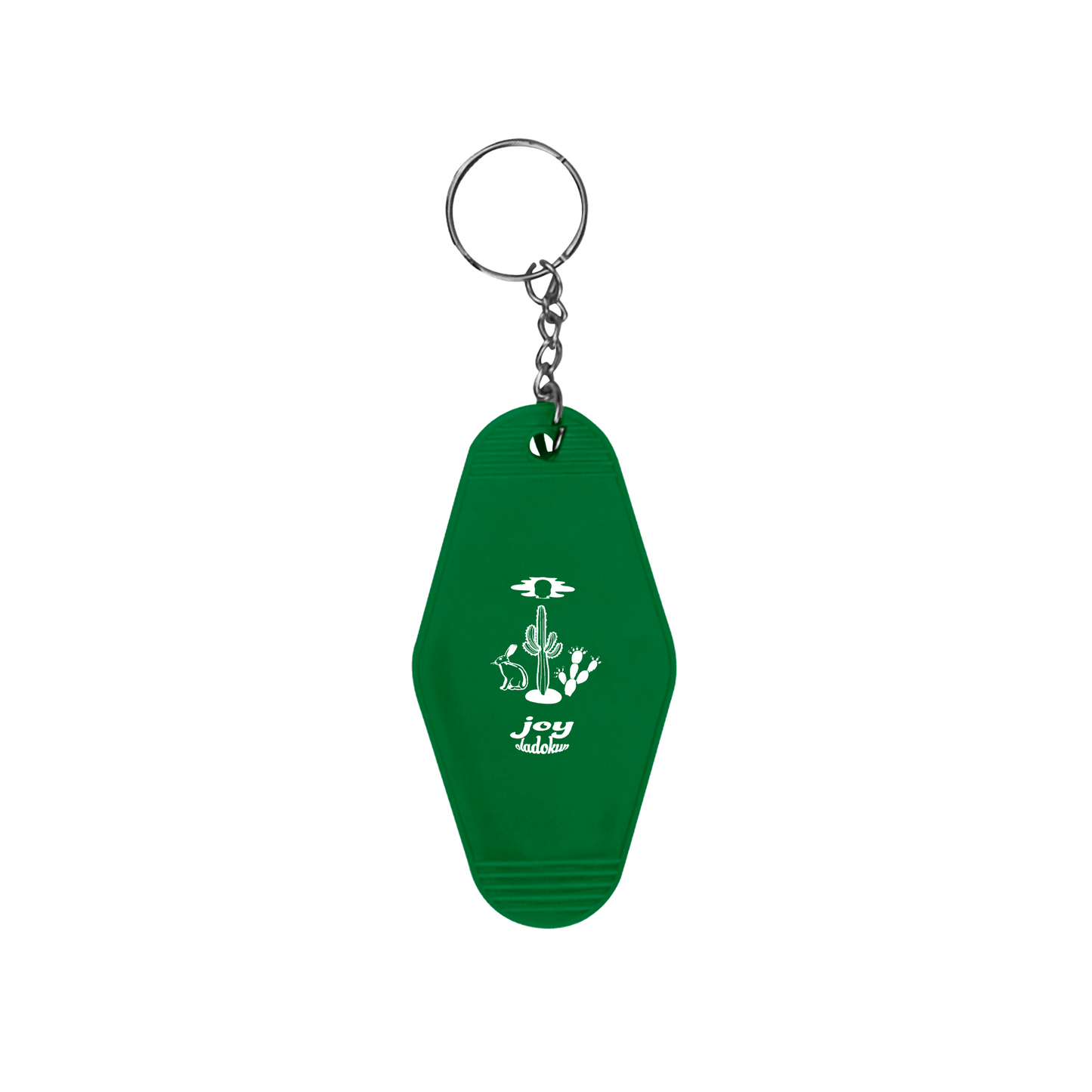 Green Proof of Life Motel Keychain