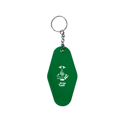 Green Proof of Life Motel Keychain